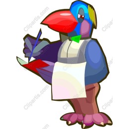 Whimsical Bird Character