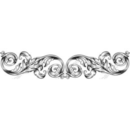 Ornate Floral Border - Elegant Element