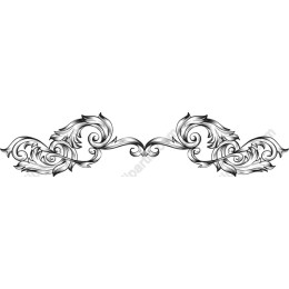 Exquisite Vintage Floral Decorative Border /