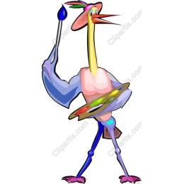 Whimsical Artistic Bird