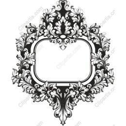 Elegant Floral Vintage Frame