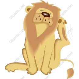 Adorable Cartoon Lion