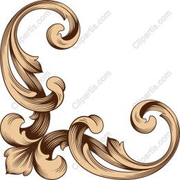 Elegant Floral Scroll