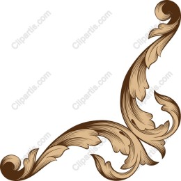 Elegant Leafy Corner Flourish