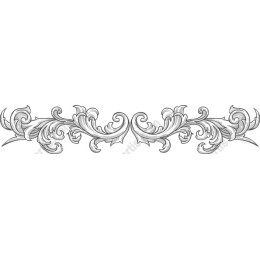 Elegant Ornate Floral Border
