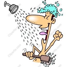 Cheerful Shower Character