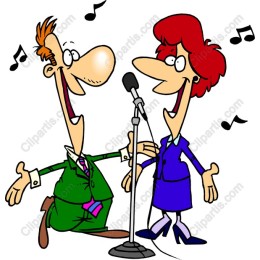 Cheerful Singing Duo