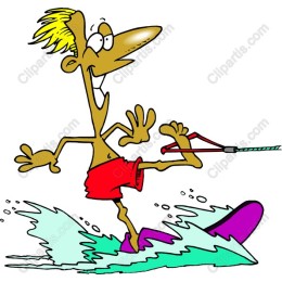 Animated Water Skier