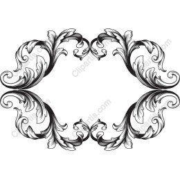 Elegant Floral Decorative Frame