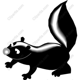 Charming Cartoon Skunk