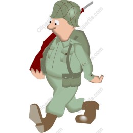 Whimsical Soldier Marching