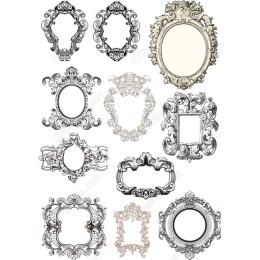 Set of Ornate Vintage Frames - 12 Elegant