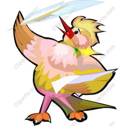 Vibrant Whimsical Bird