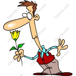 Whimsical Flower-Gifting Character