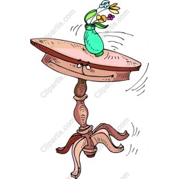 Whimsical Table and Flower Vase
