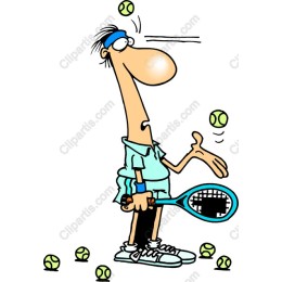 Playful Tennis Juggler