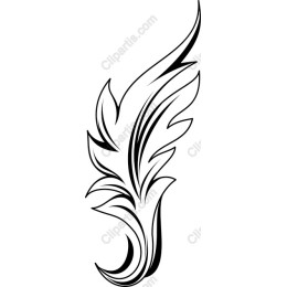 Elegant Swirling Leaf