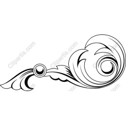 Elegant Swirl Ornament