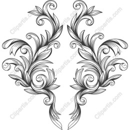 Elegant Floral Ornament Set