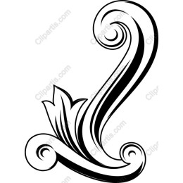 Elegant Decorative Swirl and Leaf