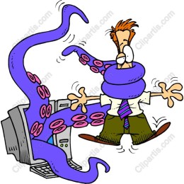 Tentacle Trouble with Technology - Humorous