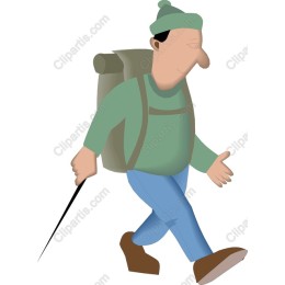 Cheerful Hiker