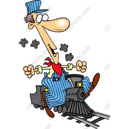 Joyful Train Conductor