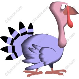 Playful Purple Turkey