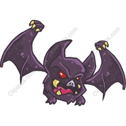Fierce Cartoon Bat