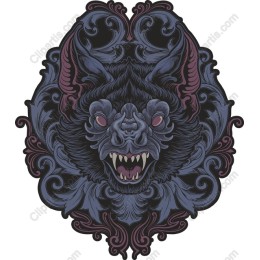 Gothic Bat Head
