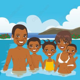 Happy Family Beach Day