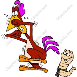 Quirky Chicken and Worm