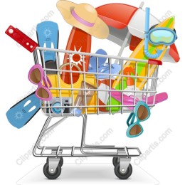 Summer Essentials Shopping Cart