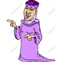 Whimsical Purple Attire Character