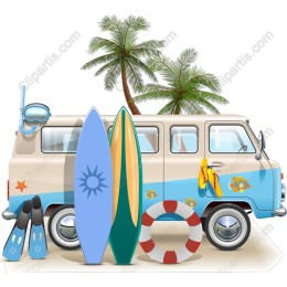 Tropical Surf Van