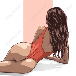 Chic Orange Swimsuit