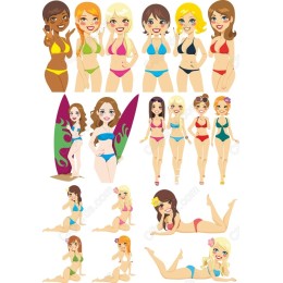 Summer Fun Beach Girls Set