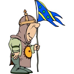 Medieval Flag Bearer