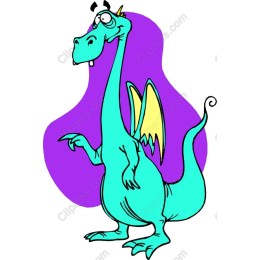 Charming Teal Dragon