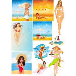 Summer Vibes Bundle - Beach Clipart Set