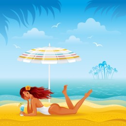 Summer Beach Relaxation