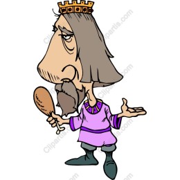 Whimsical Cartoon King