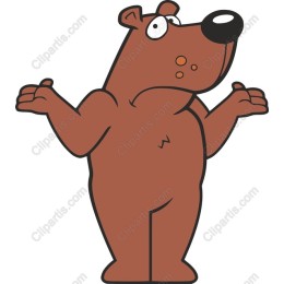 Confused Cartoon Bear