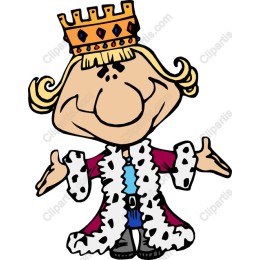 Playful Cartoon King