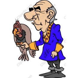 Whimsical Character and Bird