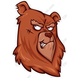 Fierce Bear Head