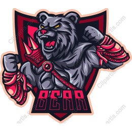Fierce Warrior Bear