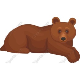 Lounging Brown Bear