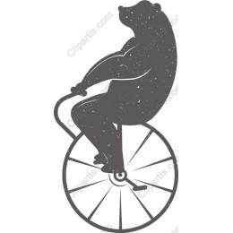 Whimsical Bear Unicycle