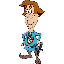 Whimsical Cartoon Knight